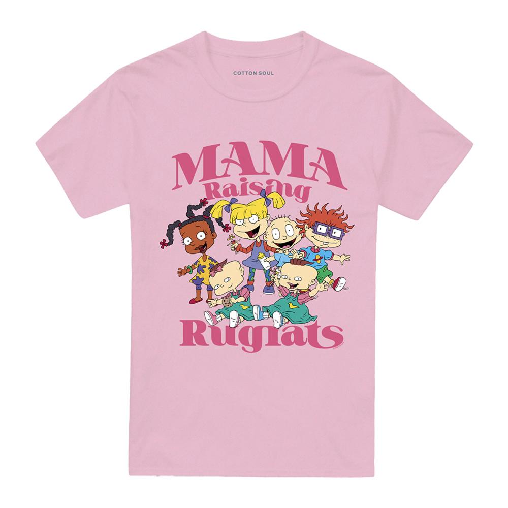 Pink - Front - Rugrats Womens-Ladies Mama Raising Mothers Day T-Shirt