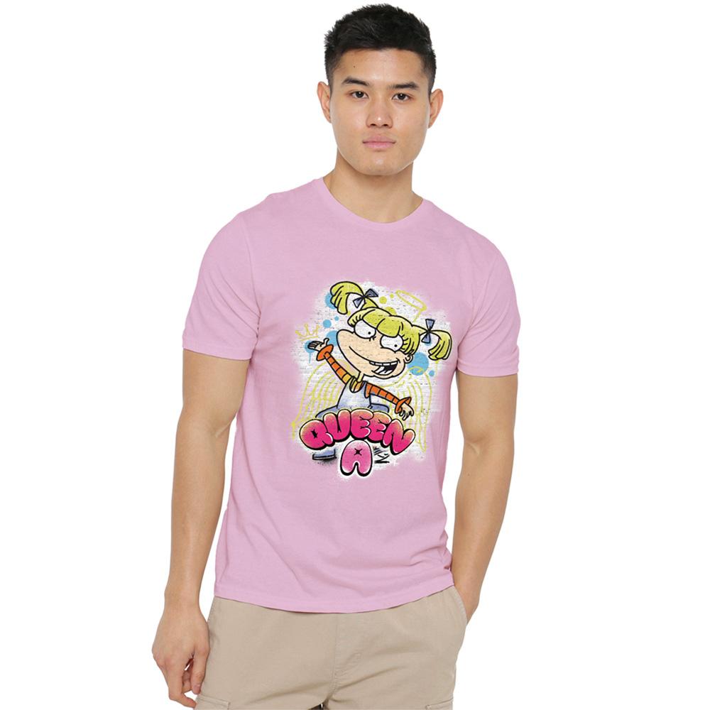 Pink - Back - Rugrats Unisex Adult Queen A For Angelica T-Shirt