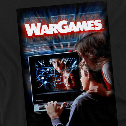 Black - Side - WarGames Unisex Adult Poster T-Shirt