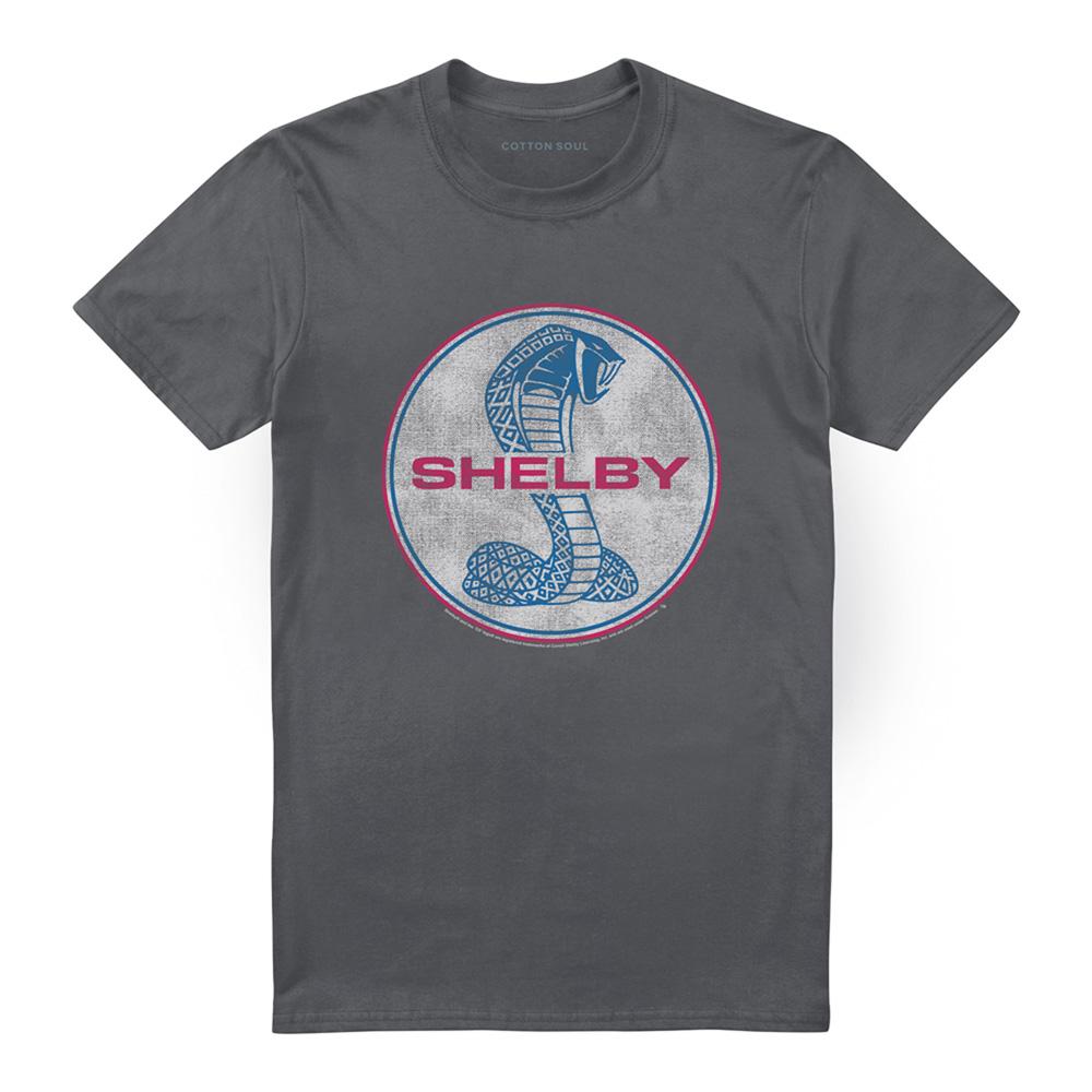 Charcoal - Front - Carroll Shelby Unisex Adult Cobra T-Shirt