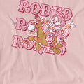 Powder Rose - Side - Disney Pixar Womens-Ladies Rodeo Jessie & Bullseye T-Shirt