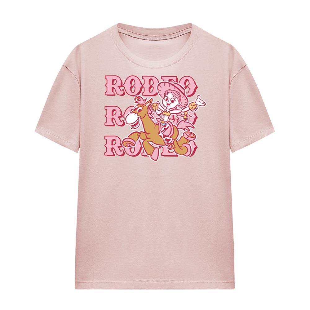 Powder Rose - Front - Disney Pixar Womens-Ladies Rodeo Jessie & Bullseye T-Shirt