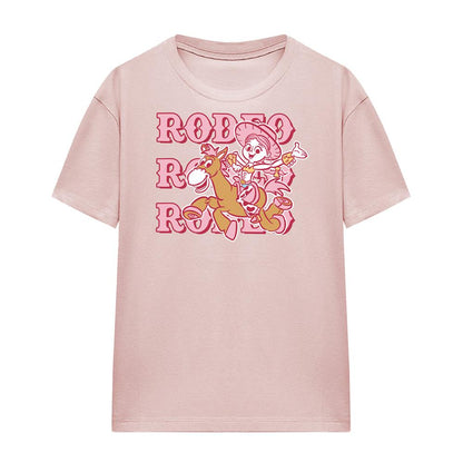 Powder Rose - Front - Disney Pixar Womens-Ladies Rodeo Jessie & Bullseye T-Shirt