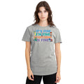 Heather Grey - Back - Disney Pixar Womens-Ladies Its Fine Im Fine Inside Out Heather T-Shirt