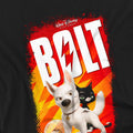 Black - Side - Disney Pixar Boys Bolt Poster T-Shirt