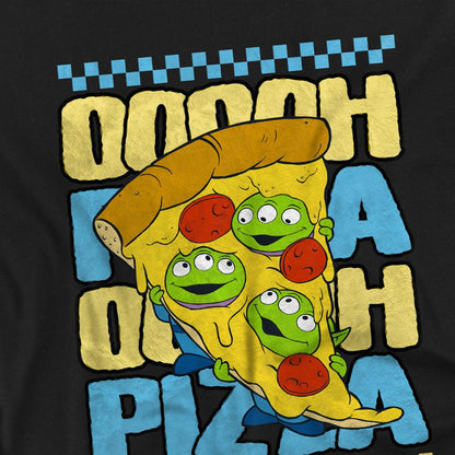 Black - Side - Toy Story Boys Ooooh Pizza Aliens T-Shirt