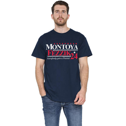 Navy - Back - The Princess Bride Unisex Adult For President 24 Montoya & Fezzik Long-Sleeved T-Shirt