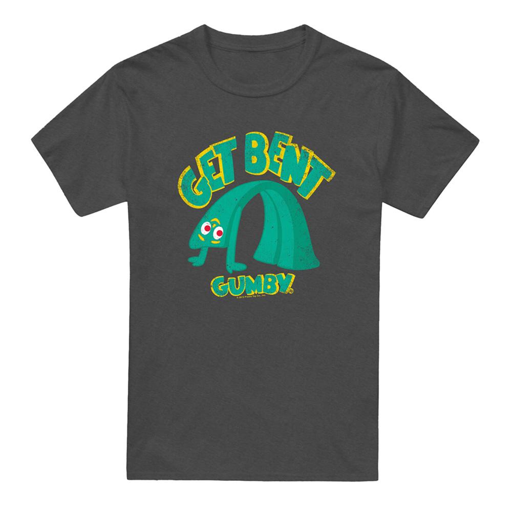 Charcoal - Back - Gumby Unisex Adult Get Bent T-Shirt