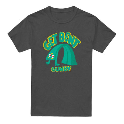 Charcoal - Back - Gumby Unisex Adult Get Bent T-Shirt