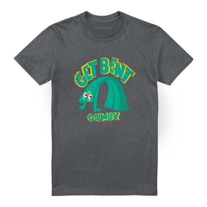 Charcoal - Front - Gumby Unisex Adult Get Bent T-Shirt