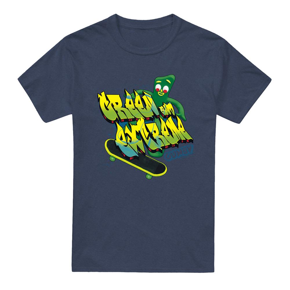 Navy - Front - Gumby Unisex Adult For President T-Shirt