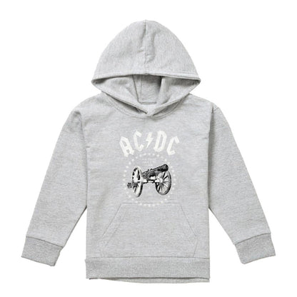 Athletic Heather-Athletic Heather - Lifestyle - AC-DC Childrens-Kids About To Rock Cannon Pull Over Hoodie