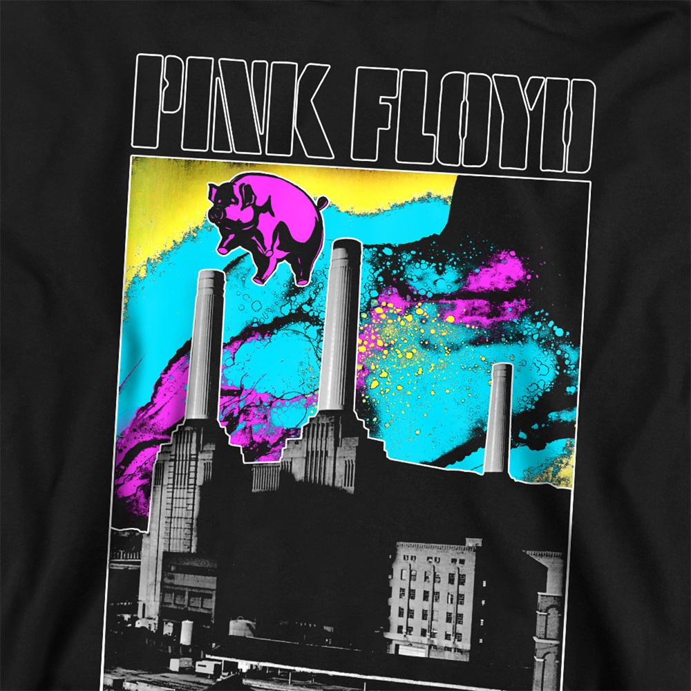 Athletic Heather - Back - Pink Floyd Childrens-Kids Animals Sky Pull Over Hoodie