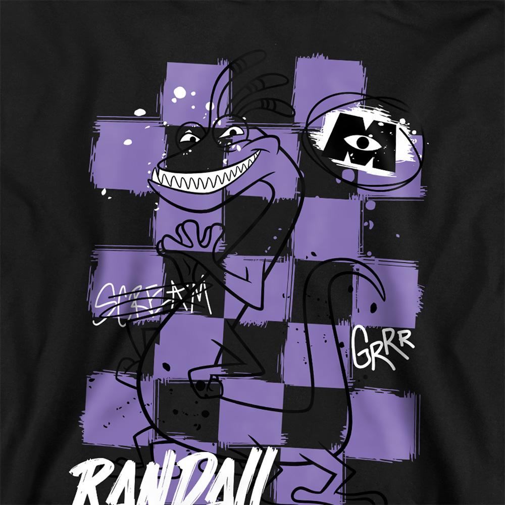 Athletic Heather - Back - Monsters University Childrens-Kids Randall Boggs Graffiti Hoodie