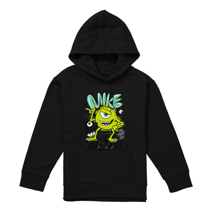 Athletic Heather - Lifestyle - Monsters University Childrens-Kids Mike Wazowski Graffiti Hoodie