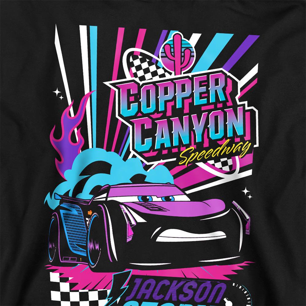 Athletic Heather - Back - Cars 2 Childrens-Kids Speedway Jackson Storm Hoodie