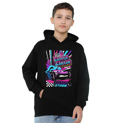 Athletic Heather - Front - Cars 2 Childrens-Kids Speedway Jackson Storm Hoodie