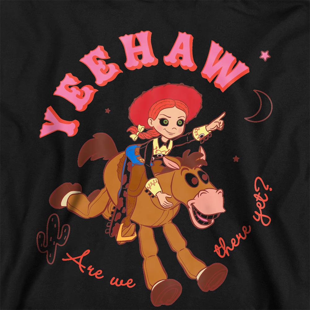 Black - Back - Disney Pixar Childrens-Kids Jessie & Bullseye Heather Hoodie
