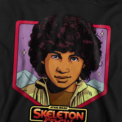 Athletic Heather - Back - Star Wars: Skeleton Crew Childrens-Kids Wim Badge Hoodie