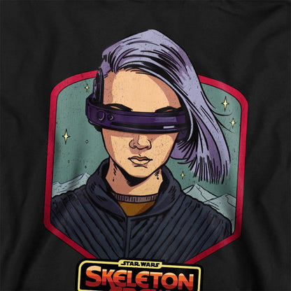 Athletic Heather - Back - Star Wars: Skeleton Crew Childrens-Kids KB Badge Hoodie
