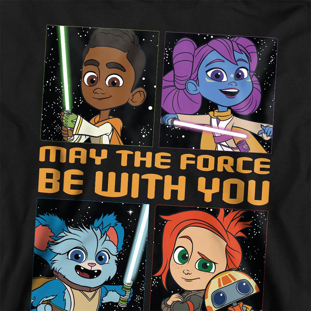 Black - Back - Star Wars: Young Jedi Adventures Childrens-Kids Among The Stars Hoodie