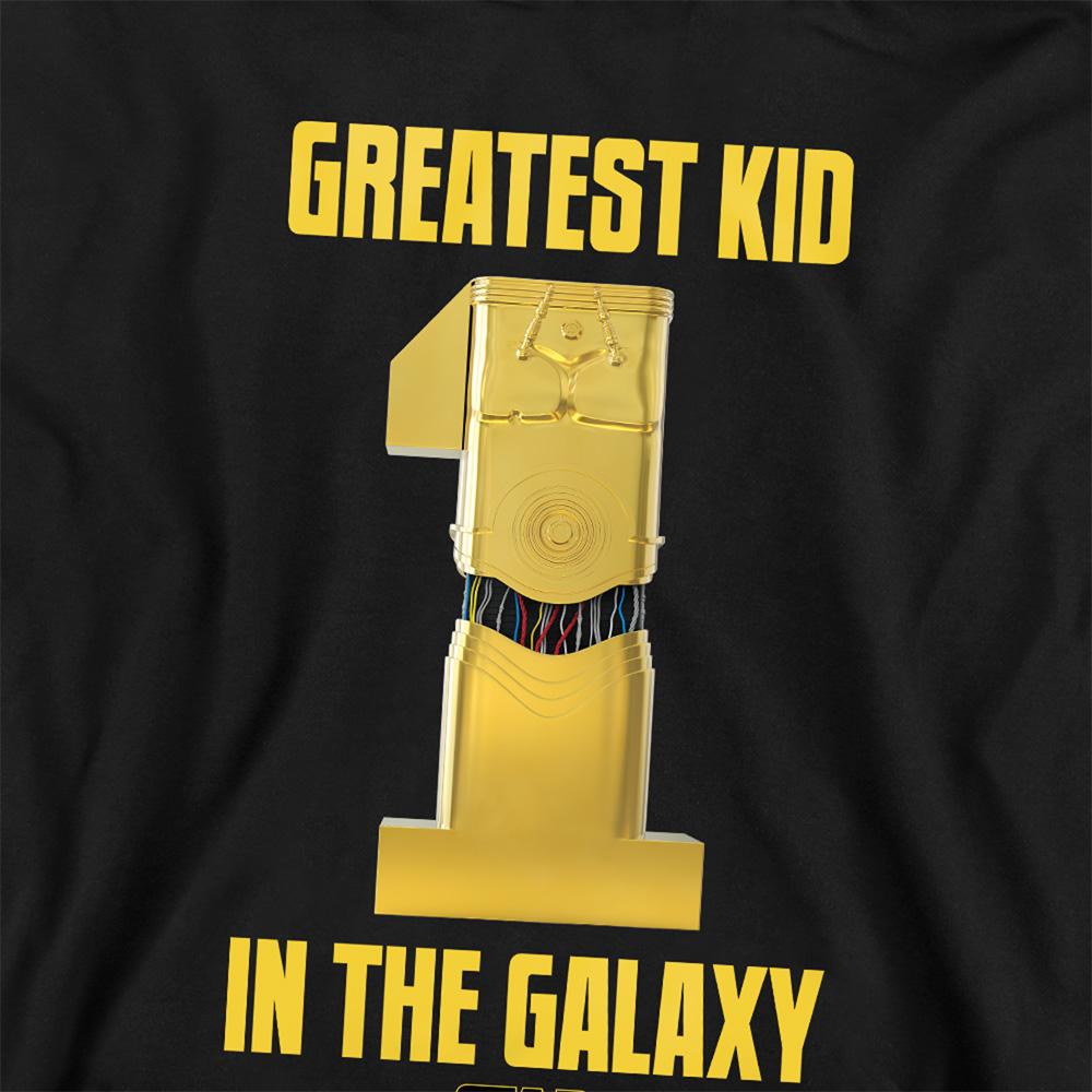 Athletic Heather - Back - Star Wars Childrens-Kids Greatest Kid C3PO Hoodie