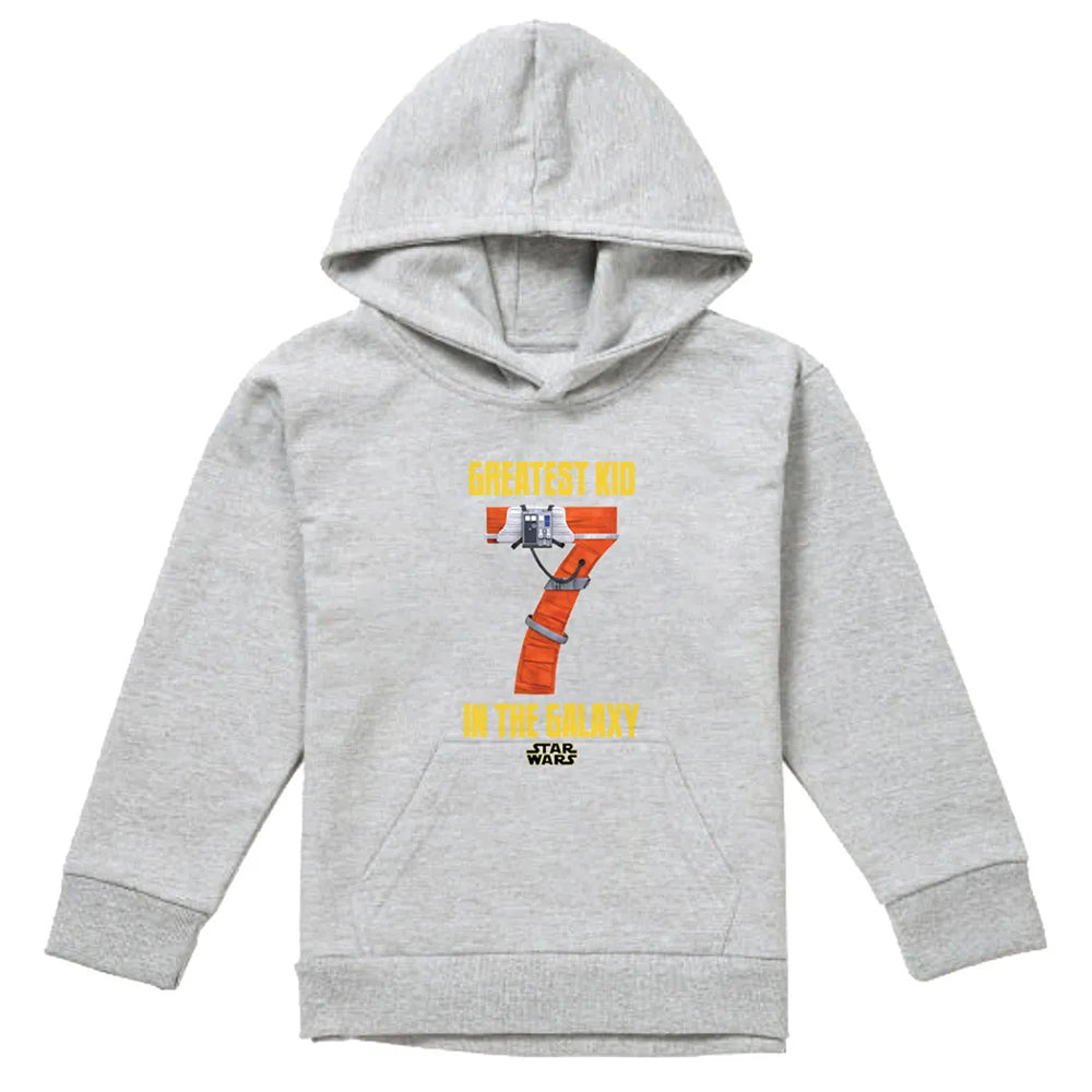 Athletic Heather - Front - Star Wars Childrens-Kids Star Wars Greatest Kid XWing Hoodie