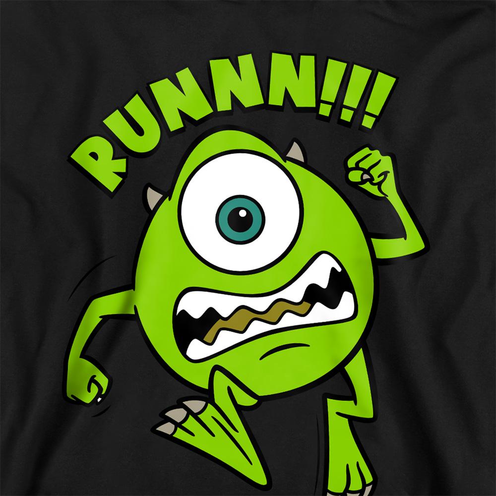 Athletic Heather - Back - Monsters University Childrens-Kids Run Mike Wazowski Hoodie