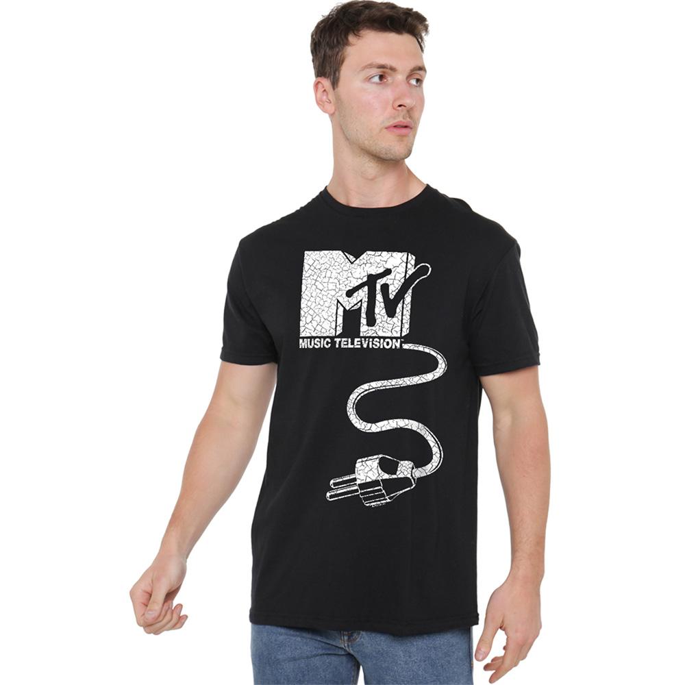 Black - Back - MTV Unisex Adult Logo T-Shirt