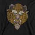 Athletic Heather - Back - Beauty And The Beast Childrens-Kids Beast Head Heather Hoodie