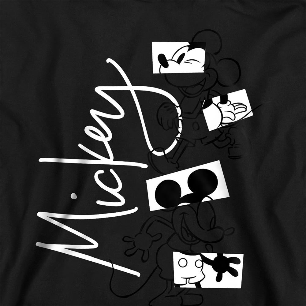Athletic Heather - Back - Disney Childrens-Kids Mickey Mouse Geometric Shapes Heather Hoodie