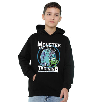 Athletic Heather - Front - Monsters University Childrens-Kids In Training Heather Hoodie