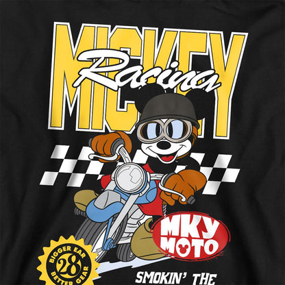 Athletic Heather - Back - Mickey Mouse Childrens-Kids Bike Racing Heather Hoodie