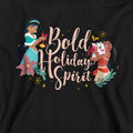 Athletic Heather - Back - Disney Princess Childrens-Kids Bold Holiday Spirit Jasmine & Moana Heather Christmas Hoodie