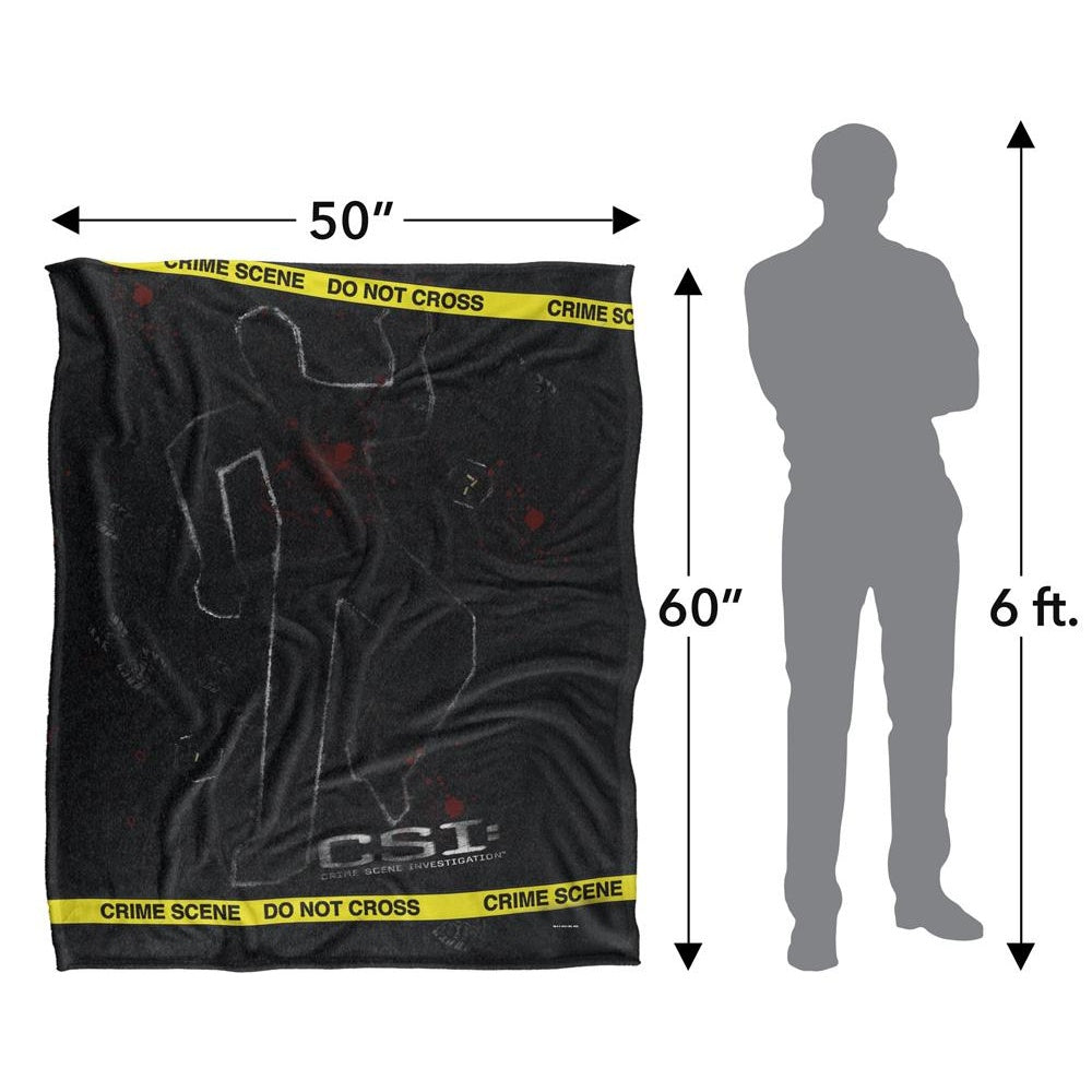 Black - Pack Shot - CSI Silky Outline Supersoft Blanket