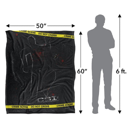 Black - Pack Shot - CSI Silky Outline Supersoft Blanket