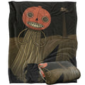 Black-Orange-Sand - Back - Silky Enoch Supersoft Blanket