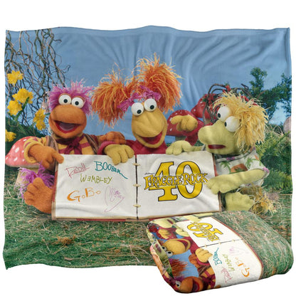 Multicoloured - Back - Jim Henson 40th Book Silky Touch Silky Supersoft Blanket