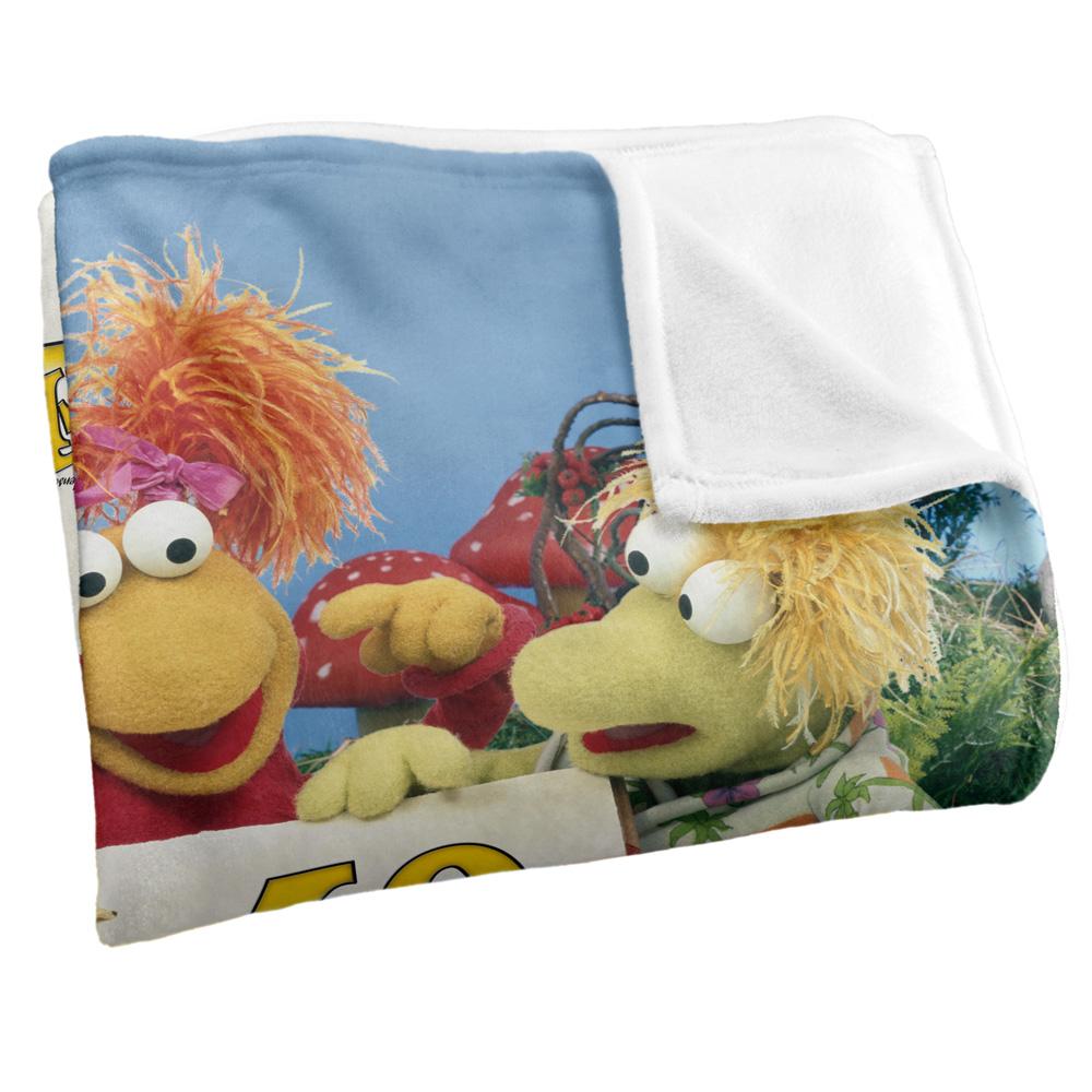 Multicoloured - Side - Jim Henson 40th Book Silky Touch Silky Supersoft Blanket
