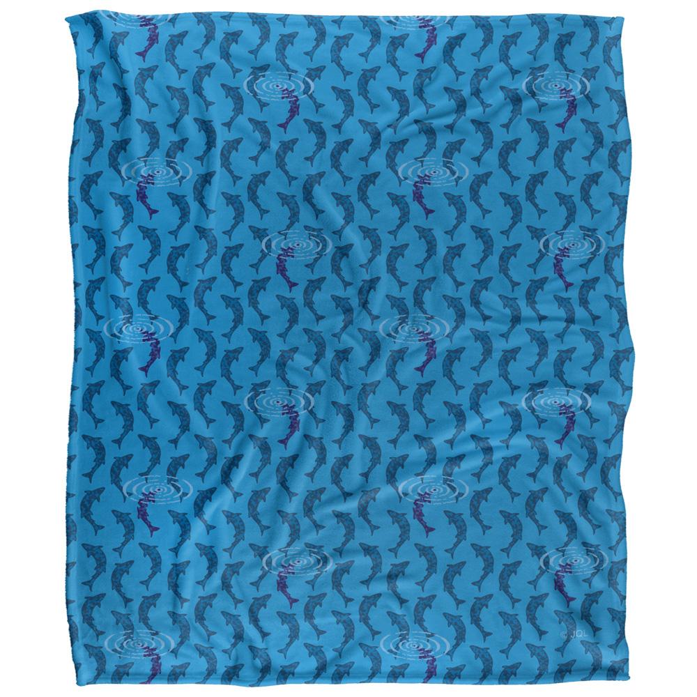 Blue - Front - JQ Licensing Silky Trout Supersoft Blanket