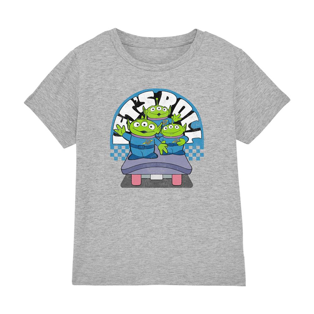 Heather Grey - Front - Toy Story Boys Let´s Roll Aliens Heather T-Shirt