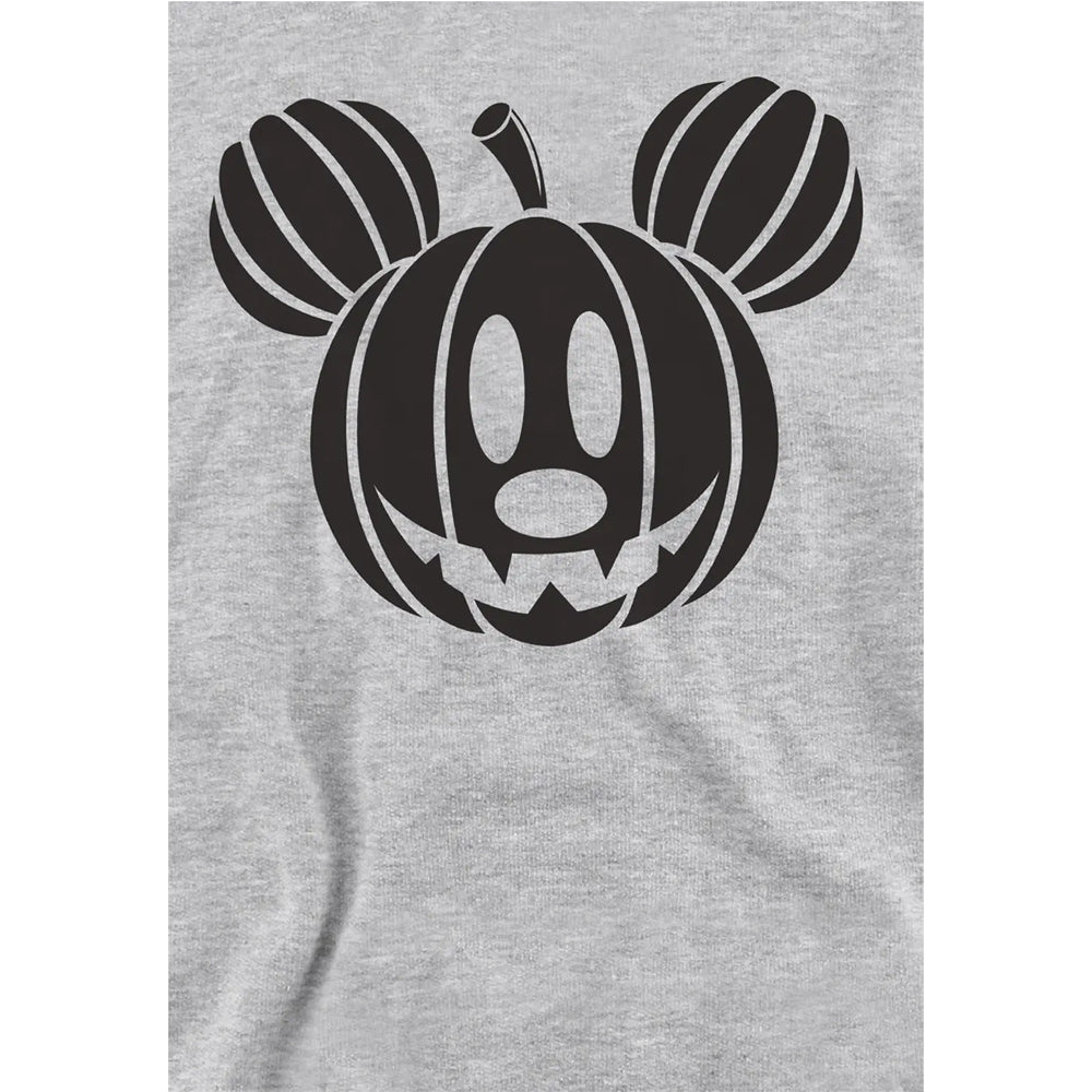 Athletic Heather - Side - Disney Childrens-Kids Mickey Mouse Head Heather Hoodie