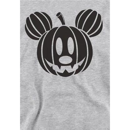 Athletic Heather - Side - Disney Childrens-Kids Mickey Mouse Head Heather Hoodie