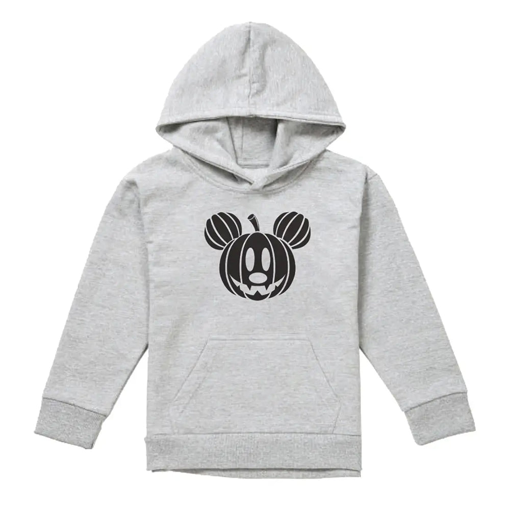 Athletic Heather - Front - Disney Childrens-Kids Mickey Mouse Head Heather Hoodie