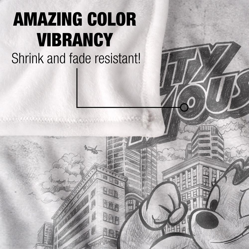 Dark Grey - Lifestyle - Mighty Mouse Silky Sketch Supersoft Blanket
