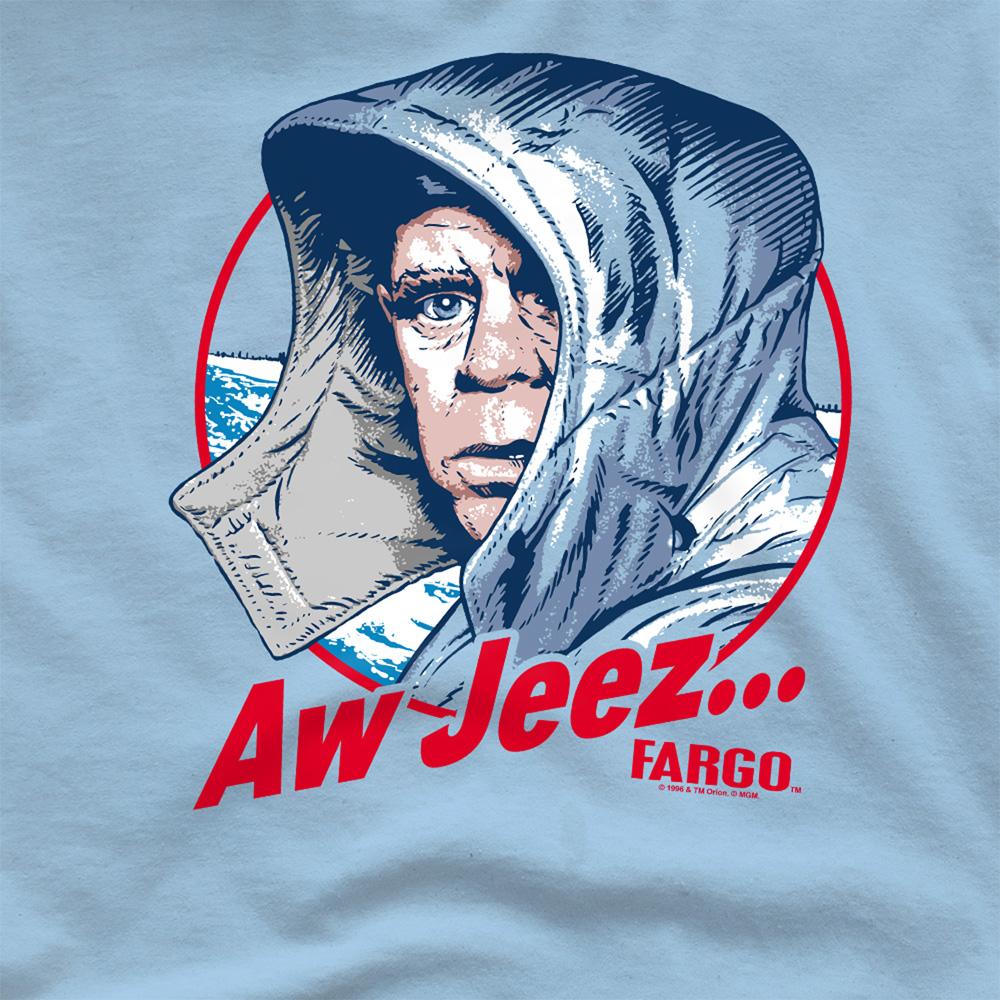 Light Blue - Side - Fargo Unisex Adult Aw Jeez T-Shirt