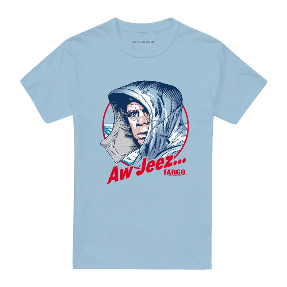 Light Blue - Front - Fargo Unisex Adult Aw Jeez T-Shirt