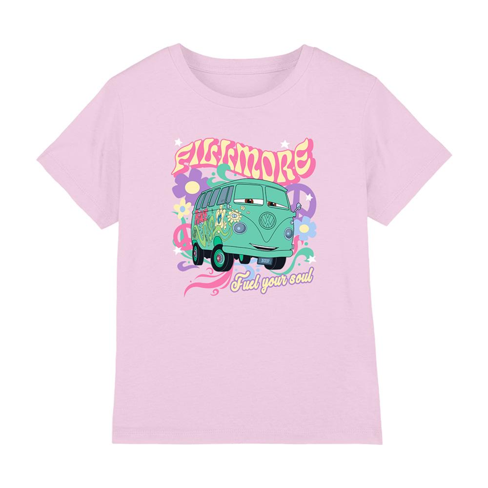 Light Pink - Front - Cars Girls Fillmore Campervan T-Shirt