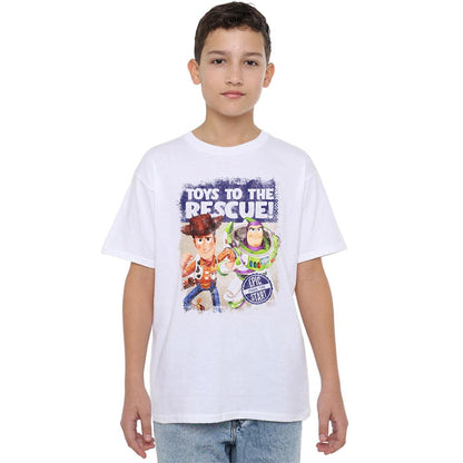 White - Back - Toy Story Boys To The Rescue T-Shirt