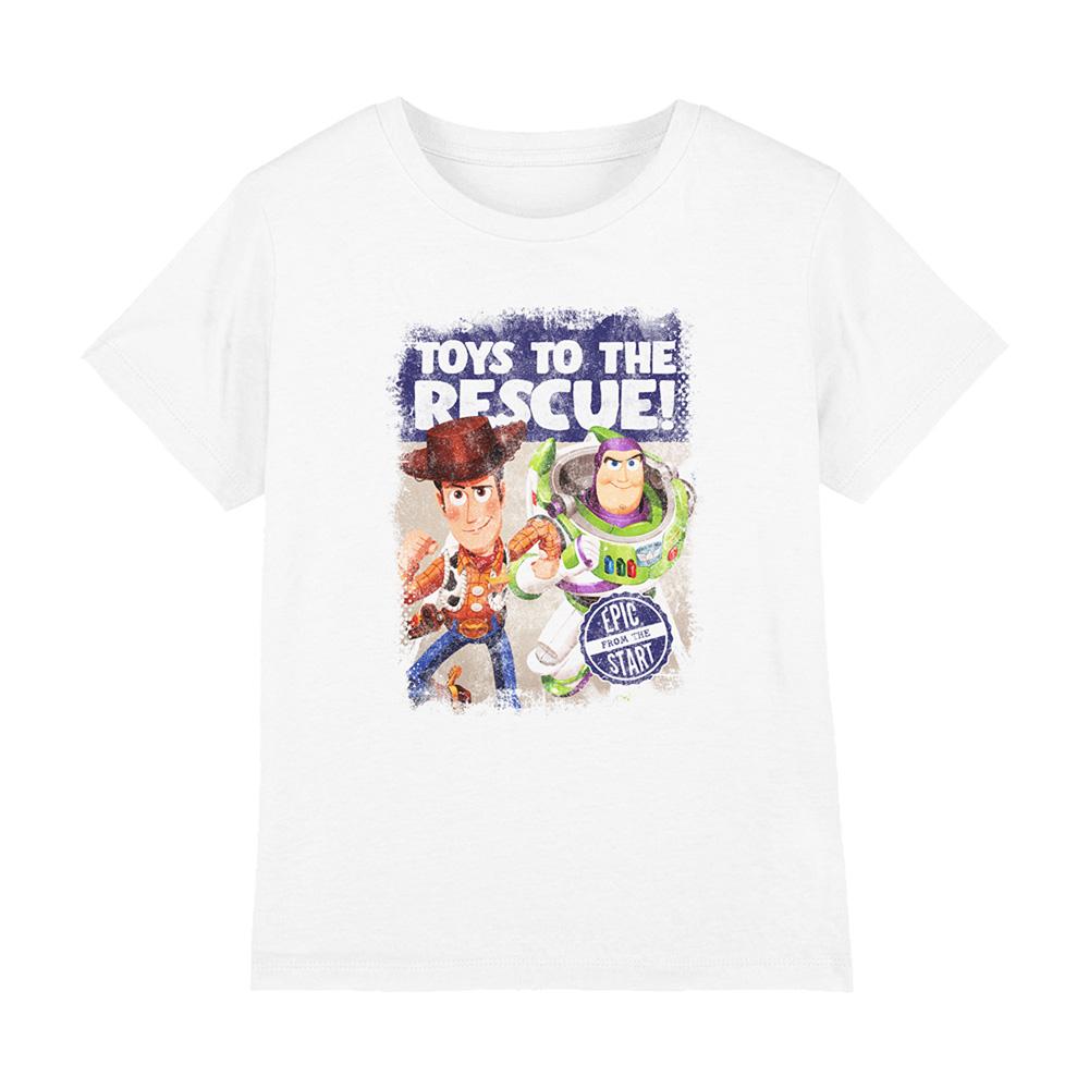 White - Front - Toy Story Boys To The Rescue T-Shirt